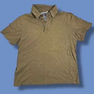 Jungmaven 100% Hemp Polo Shirt Men's Large Quiet Luxury Minimalist